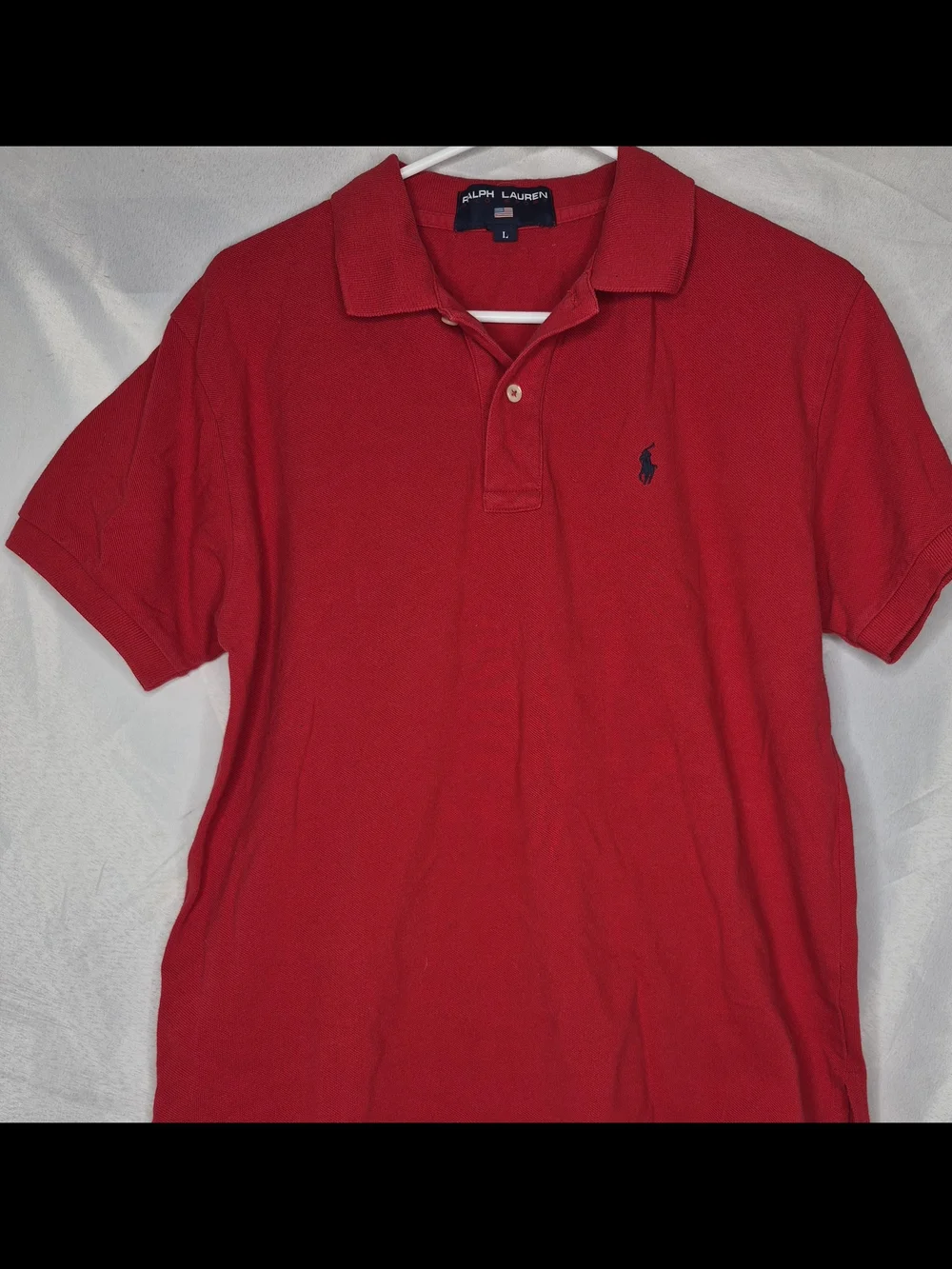 Ralph Lauren Men’s Red Polo with Navy Pony